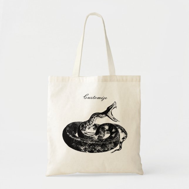 Coiled Rattlesnake Thunder_Cove Tote Bag (Front)
