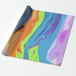 Coiled waterfall wrapping paper