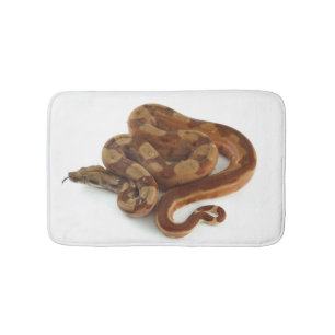 Coiled Yellow Belly Ball Python Bath Mat