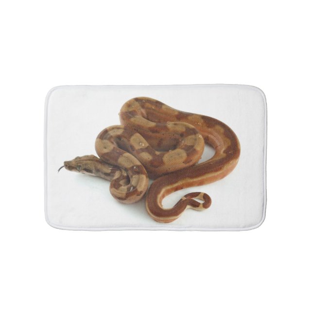 Coiled Yellow Belly Ball Python Bath Mat (Front)