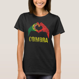 Coimbra Portuguese City Vintage Portugal Flag T-Shirt