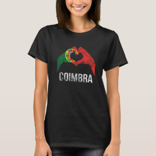 Coimbra Portuguese City Vintage Portugal Flag T-Shirt