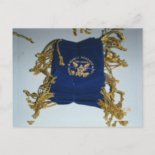 Coin Bag, Velvet Pouch, Logo Print Coin Bag Postcard