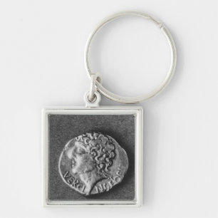 Coin bearing the effigy of Vercingetorix Key Ring