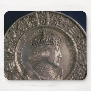 Coin bearing the portrait of Charles V Mouse Mat