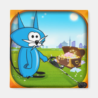 Coin Cat Riches Metal detector Magnet! Magnet