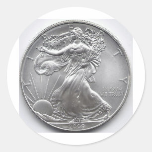 Coin Classic Round Sticker