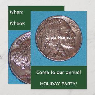 Coin Club Party Holiday Card