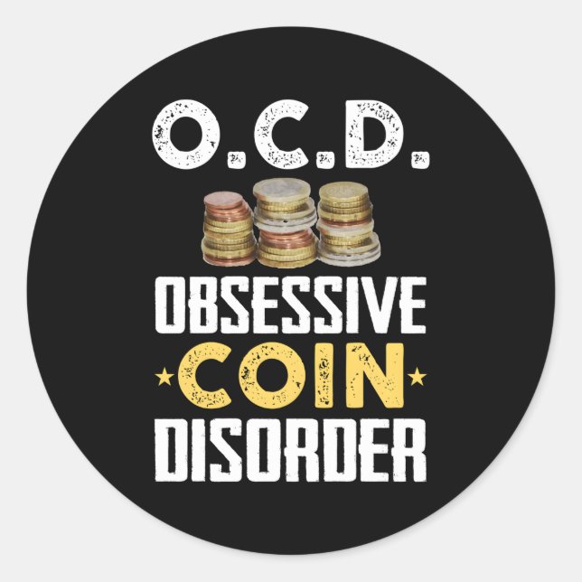 Coin Collector For Coin Classic Round Sticker (Front)