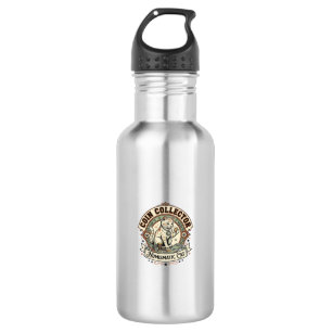 Coin Collector Numismatic Cat Coin Collector Numis 532 Ml Water Bottle