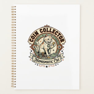 Coin Collector Numismatic Cat Coin Collector Numis Planner