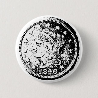 Coin collectors pin badge, numismatics gift