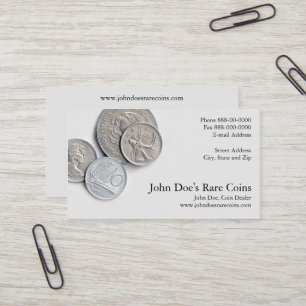 Coin Dealer Business Card