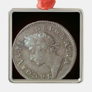 Coin of James II Metal Tree Decoration