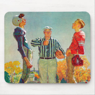 Coin Toss by Norman Rockwell Mouse Mat