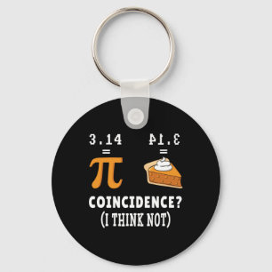 Coincidence Not Pi Pie Math Meme Math Geek Nerd Pi Key Ring
