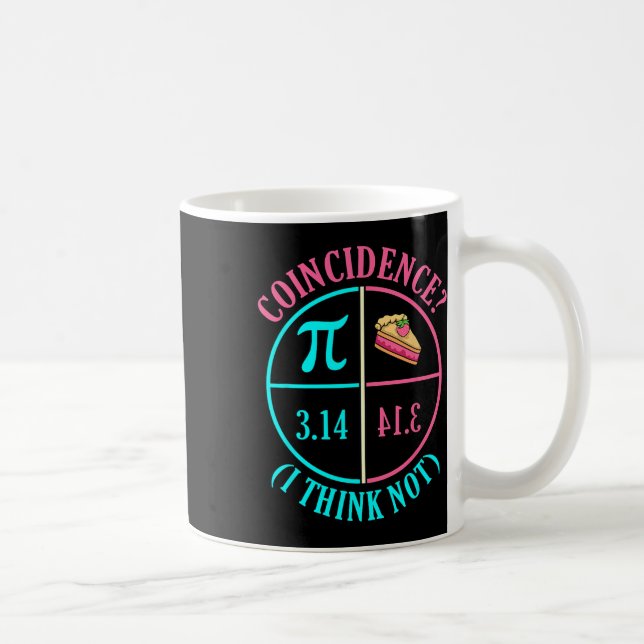 Coincidence Pi Day Lover Math Teacher Mathematicia Coffee Mug (Right)