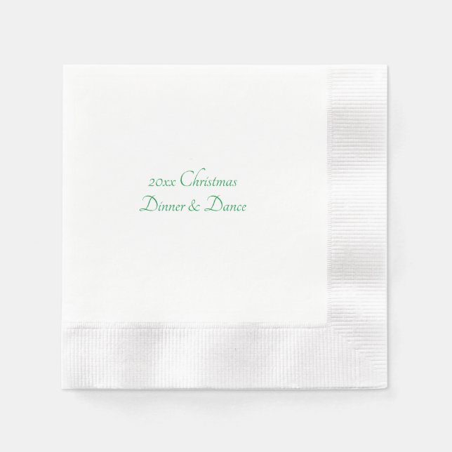 Coined Cocktail Paper Napkin (Front)