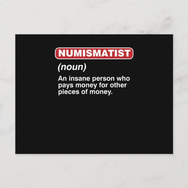 Coins Coin Collectors Dealers Currency Tokens Numi Postcard (Front)