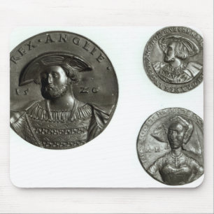 Coins depicting Henry VIII and Anne Boleyn Mouse Mat