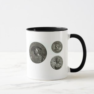 Coins depicting Henry VIII and Anne Boleyn Mug