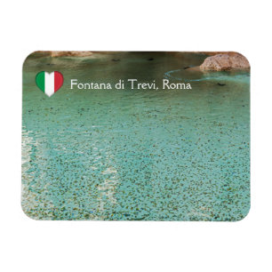 Coins in Trevi Fountain - Rome, Italy Magnet