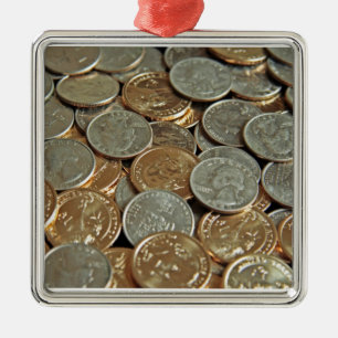 Coins Metal Tree Decoration