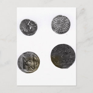 Coins of Cunobelinus or Cymbeline ,King of Mercia Postcard