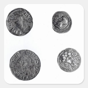 Coins of Cunobelinus or Cymbeline Square Sticker