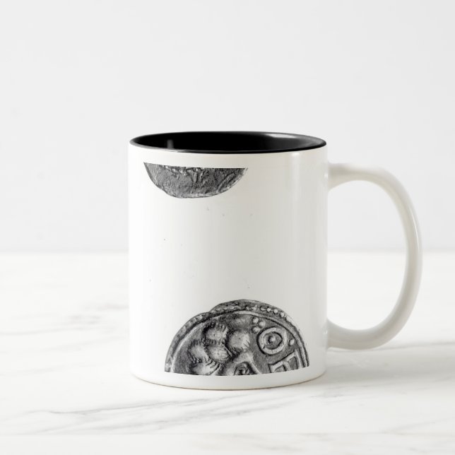 Coins of Cunobelinus or Cymbeline Two-Tone Coffee Mug (Right)