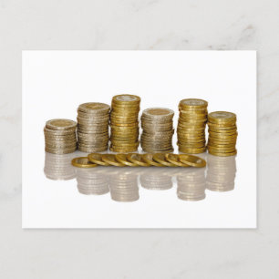 coins postcard