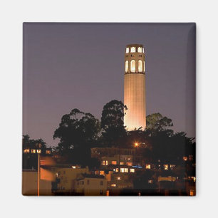 Coit Tower at Night Magnet