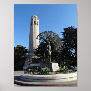 Coit Tower & Columbus Statue #1-1 Poster