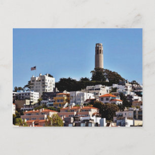 Coit Tower On Telegraph Hill In San Francisco Take Postcard