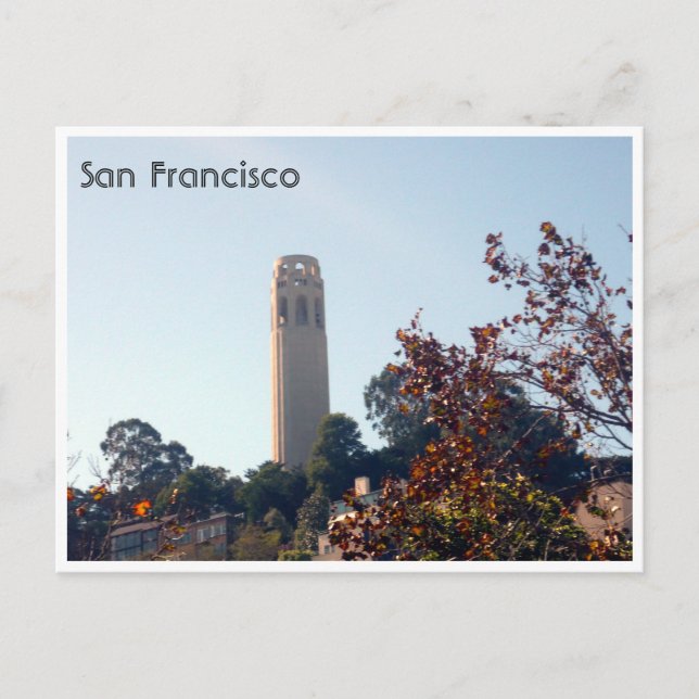 coit tower postcard (Front)