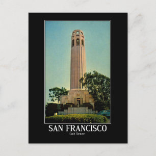 Coit Tower View, San Francisco Vintage Postcard
