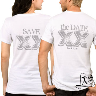 Coiuples Save the Date Matching Tri-Blend Shirt