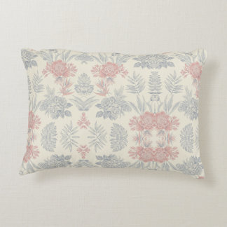 Cojín decorativo botánico, flores acuarela, decorative cushion