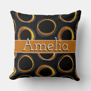 Cojín Decorativo Solar Eclipse Mid-Century Modern  Cushion