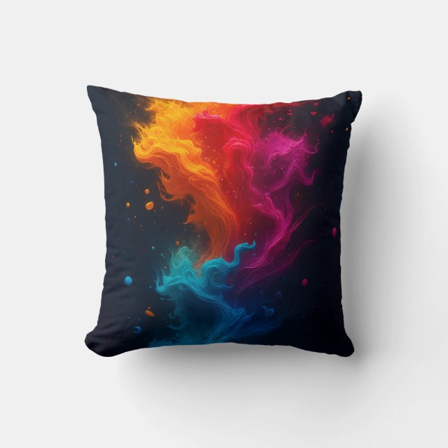 Cojin of multicolored fire cushion (Front)