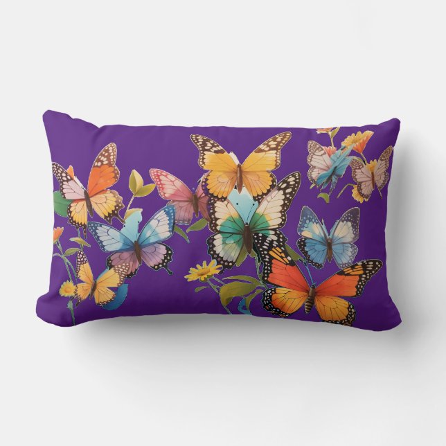 COJIN WITH MARIPOSAS LUMBAR CUSHION (Front)