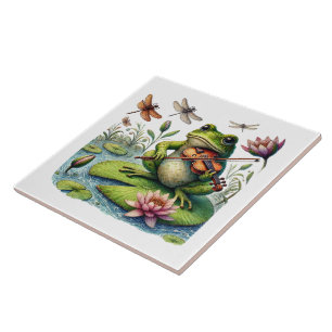Col Country frog lovers Tile