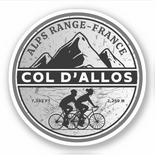 Col d'Allos, french Alpes bicycle tour (Front)
