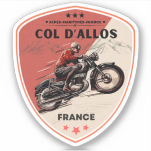 Col d'Allos, french Alpes motobike tour