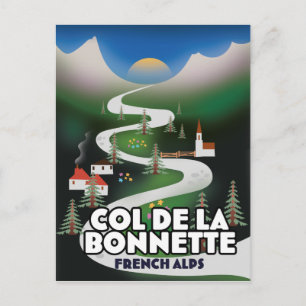 Col de la Bonette, france Postcard