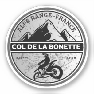 Col de la Bonette french Alpes motobike tour