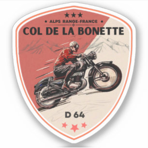Col de la Bonette french Alpes motobike tour