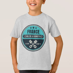 Col de la Bonette french Alpes motobike tour T-Shirt