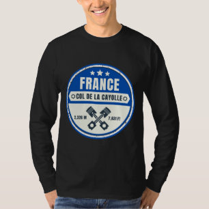 Col de la Cayolle french Alpes motobike tour T-Shirt