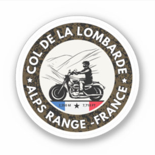 Col de la Lombarde french Alpes motobike tour gift